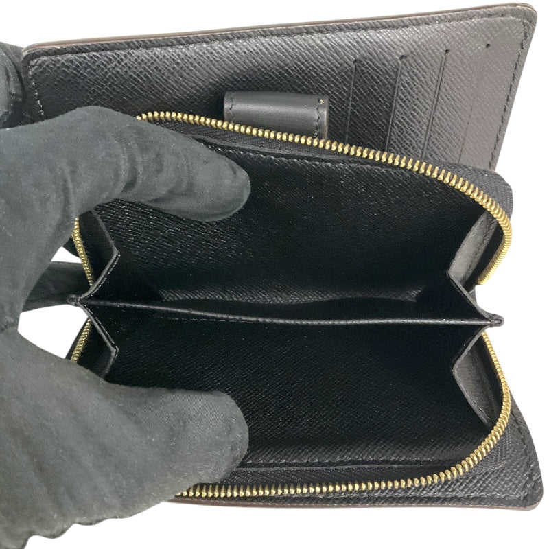 ルイ・ヴィトン LOUIS VUITTON ポルトフォイユ・ジュリエット M69432 ブラウン×ブラック モノグラム ジャイアント・リバース ユニセックス 二つ折り財布