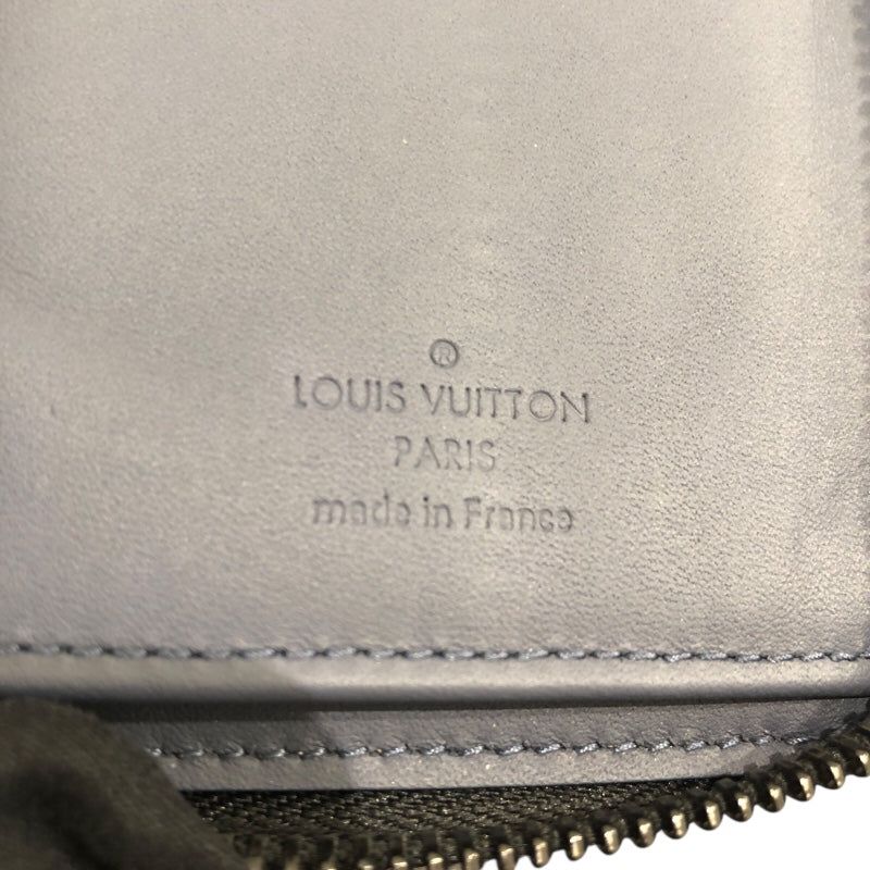 ルイ・ヴィトン LOUIS VUITTON ジッピーウォレット ヴェルティカル M82322 ブルー モノグラム・シャドウ メンズ 長財布