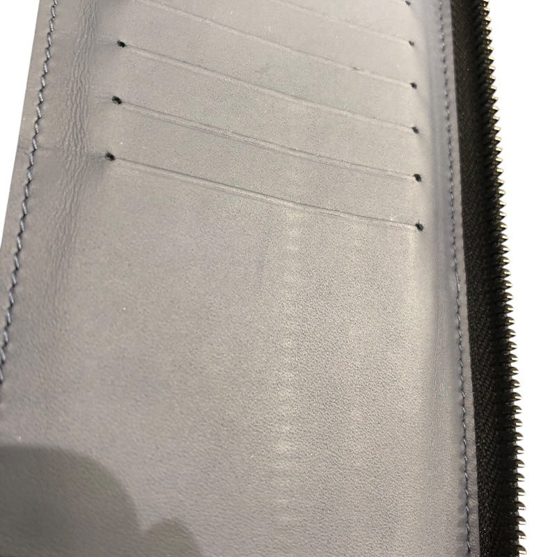 ルイ・ヴィトン LOUIS VUITTON ジッピーウォレット ヴェルティカル M82322 ブルー モノグラム・シャドウ メンズ 長財布
