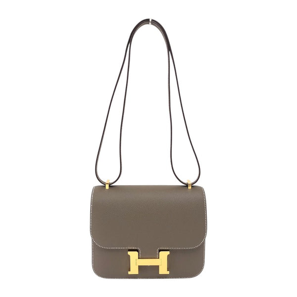 エルメス HERMES コンスタンス3ミニ W刻 エトゥープ GD金具 エプソン レディース ショルダーバッグ