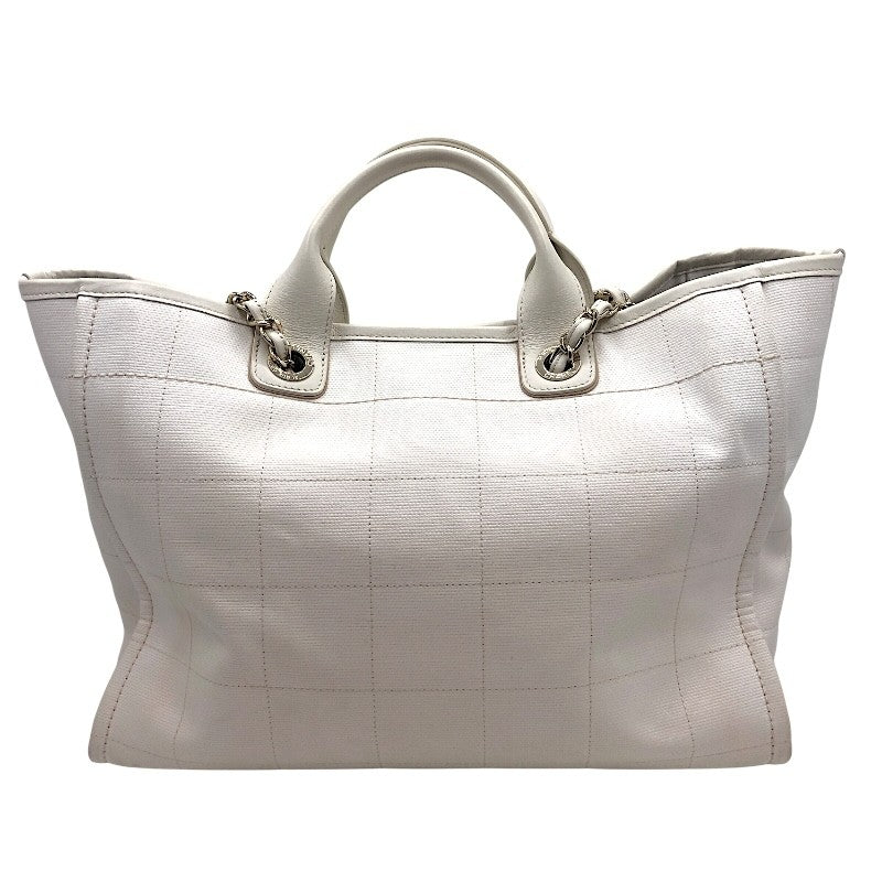 シャネル CHANEL ドーヴィル ラージ A66941 ゴールド金具 キャンバス レディース トートバッグ ショルダーバッグ
