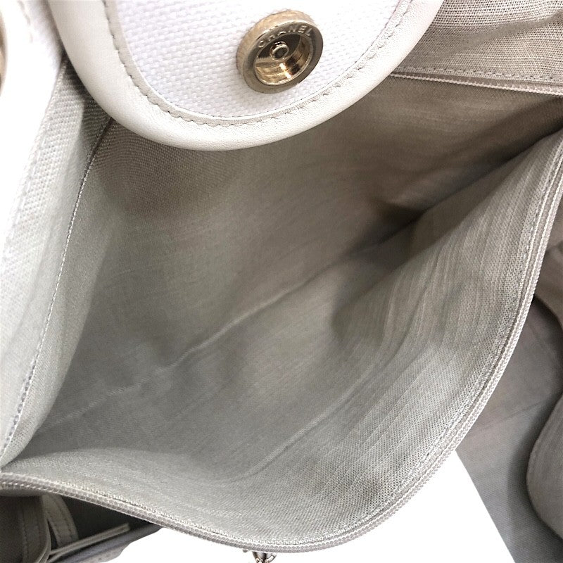 シャネル CHANEL ドーヴィル ラージ A66941 ゴールド金具 キャンバス レディース トートバッグ ショルダーバッグ