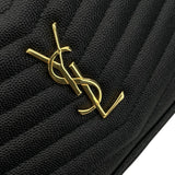 サンローラン SAINT LAURENT ルーミニバッグ 612579 ブラック GD金具 グレインレザー レディース ショルダーバッグ