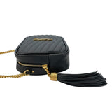 サンローラン SAINT LAURENT ルーミニバッグ 612579 ブラック GD金具 グレインレザー レディース ショルダーバッグ