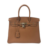 エルメス HERMES バーキン30 Z刻 ゴールド シルバー金具 トゴ レディース ハンドバッグ