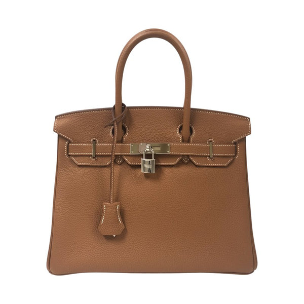 エルメス HERMES バーキン30 Z刻 ゴールド シルバー金具 トゴ レディース ハンドバッグ