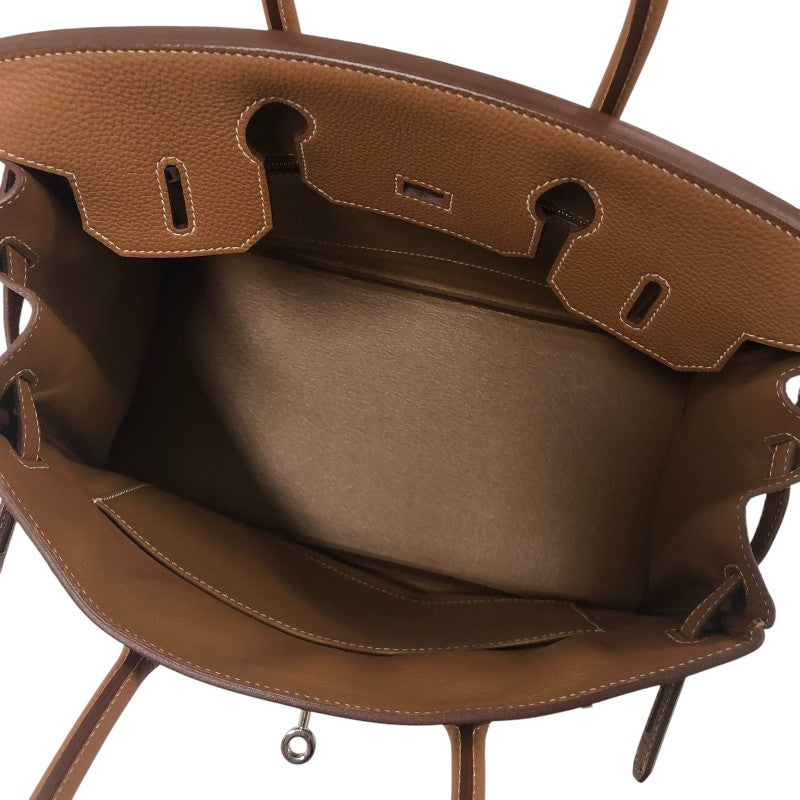 エルメス HERMES バーキン30 Z刻 ゴールド シルバー金具 トゴ レディース ハンドバッグ