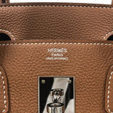 エルメス HERMES バーキン30 Z刻 ゴールド シルバー金具 トゴ レディース ハンドバッグ