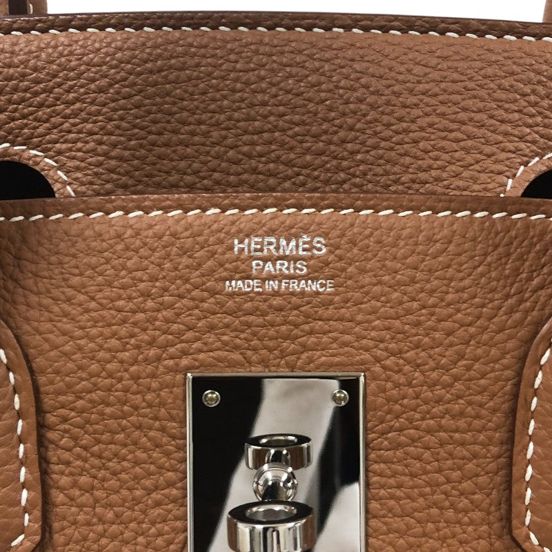 エルメス HERMES バーキン30 Z刻 ゴールド シルバー金具 トゴ レディース ハンドバッグ