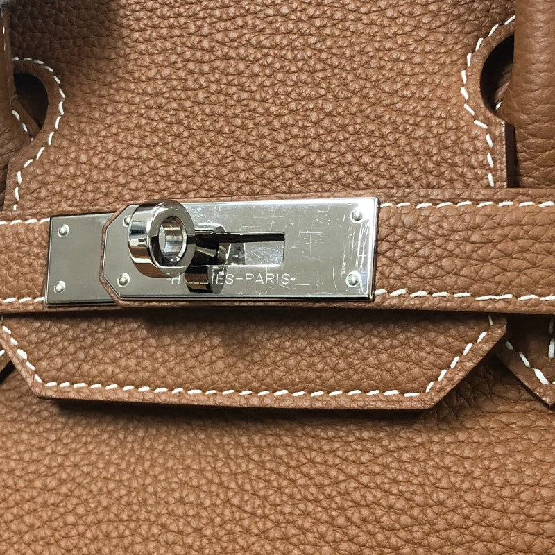 エルメス HERMES バーキン30 Z刻 ゴールド シルバー金具 トゴ レディース ハンドバッグ