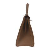 エルメス HERMES ケリー28 内縫い C刻 ゴールド シルバー金具 トゴ レディース ショルダーバッグ