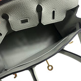 エルメス HERMES バーキン25 B刻 グリネヴェ ゴールド金具 トゴ レディース ハンドバッグ