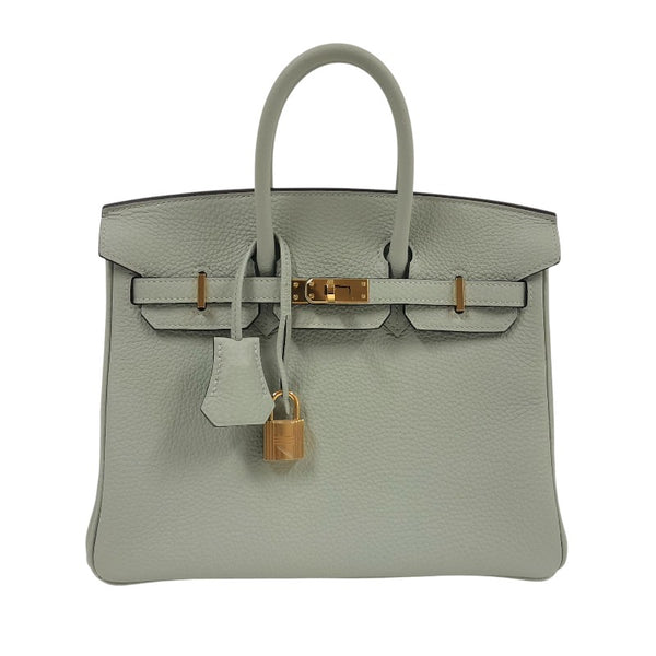 エルメス HERMES バーキン25 B刻 グリネヴェ ゴールド金具 トゴ レディース ハンドバッグ