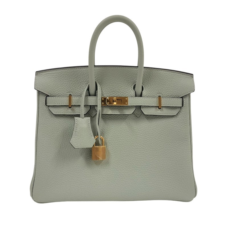 エルメス HERMES バーキン25 B刻 グリネヴェ ゴールド金具 トゴ レディース ハンドバッグ