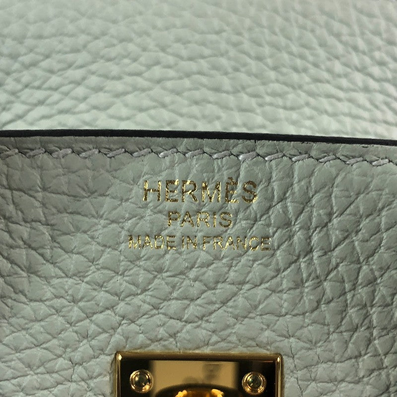 エルメス HERMES バーキン25 B刻 グリネヴェ ゴールド金具 トゴ レディース ハンドバッグ