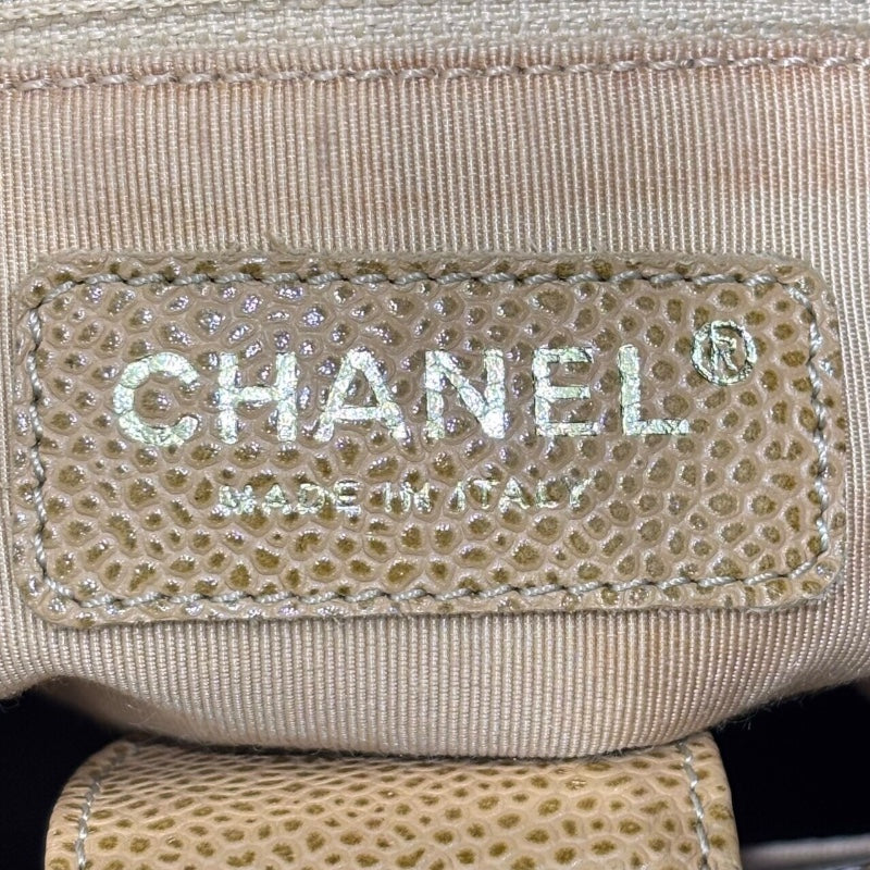 シャネル CHANEL PSTチェーントートバッグ A20994 ベージュ キャビアスキン レディース ショルダーバッグ