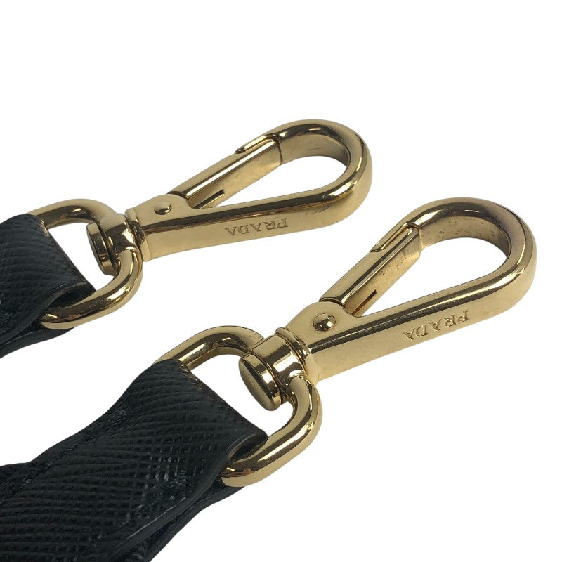 プラダ PRADA Re-Edition 2WAY ショルダーバッグ 1BH204 ブラック ゴールド金具 ナイロン/サフィアーノレザー レディース ショルダーバッグ