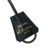 プラダ PRADA Re-Edition 2WAY ショルダーバッグ 1BH204 ブラック ゴールド金具 ナイロン/サフィアーノレザー レディース ショルダーバッグ