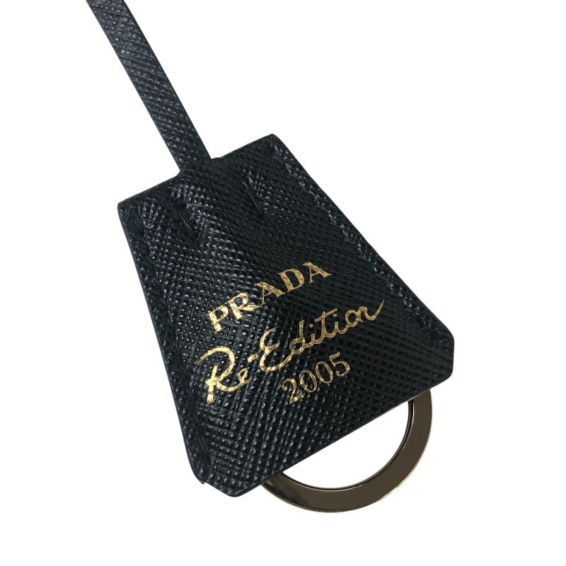 プラダ PRADA Re-Edition 2WAY ショルダーバッグ 1BH204 ブラック ゴールド金具 ナイロン/サフィアーノレザー レディース ショルダーバッグ
