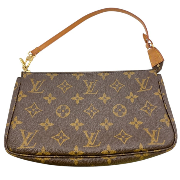 ルイ・ヴィトン LOUIS VUITTON ポシェット・アクセソワール M51980 ブラウン　ゴールド金具 モノグラム ユニセックス ハンドバッグ