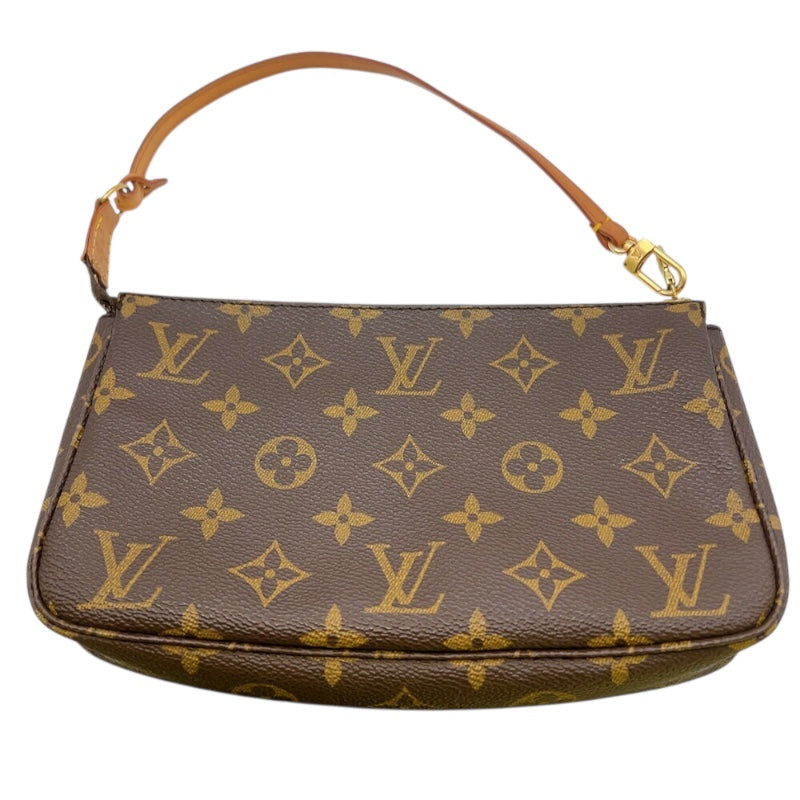 ルイ・ヴィトン LOUIS VUITTON ポシェット・アクセソワール M51980 ブラウン　ゴールド金具 モノグラム ユニセックス ハンドバッグ