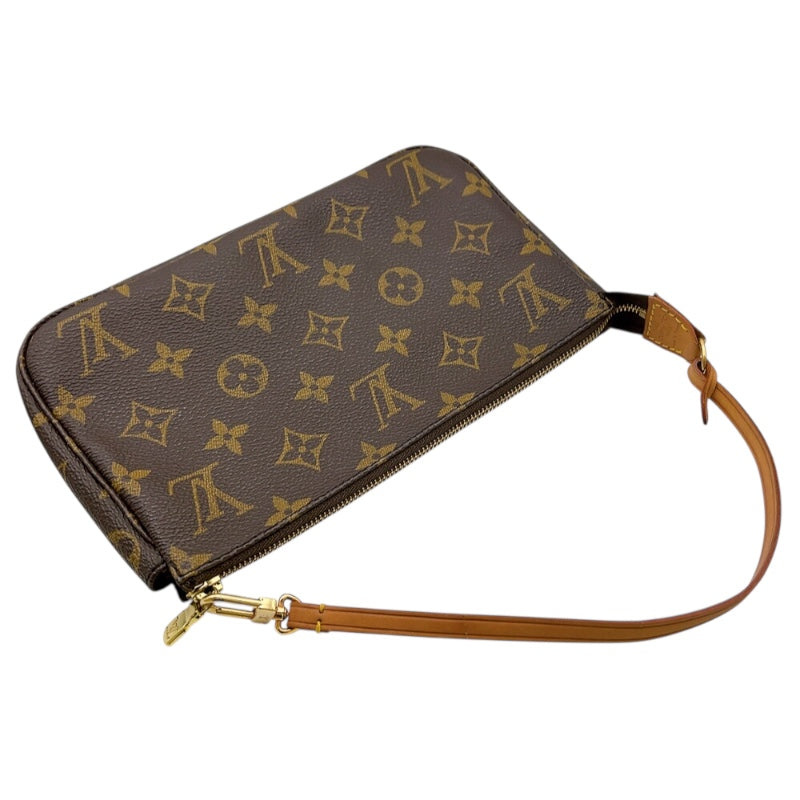 ルイ・ヴィトン LOUIS VUITTON ポシェット・アクセソワール M51980 ブラウン　ゴールド金具 モノグラム ユニセックス ハンドバッグ