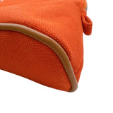 エルメス HERMES ボリードポーチ15 オレンジ　シルバー金具 トワル レディース ポーチ