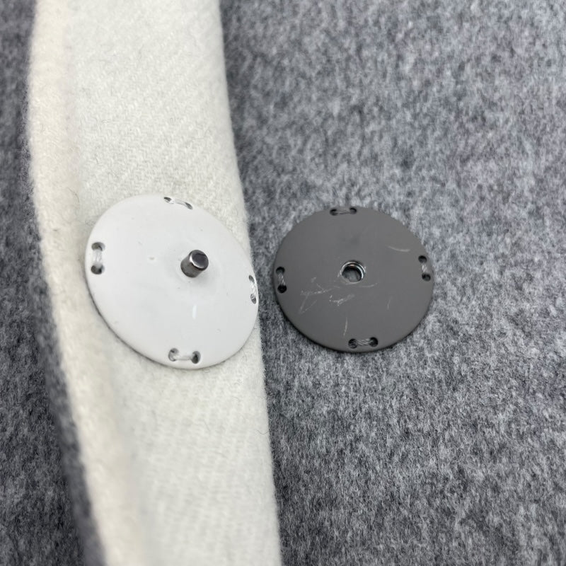 フェンディ FENDI ファーポケットケープコート FF8369 グレー ウール