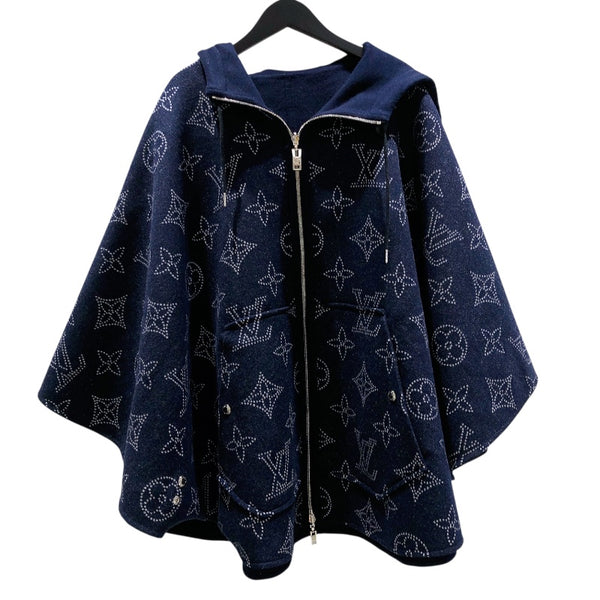 ルイ・ヴィトン LOUIS VUITTON マヒナモノグラムリバーシブルポンチョ FMCO18 ウール ユニセックス ポンチョ