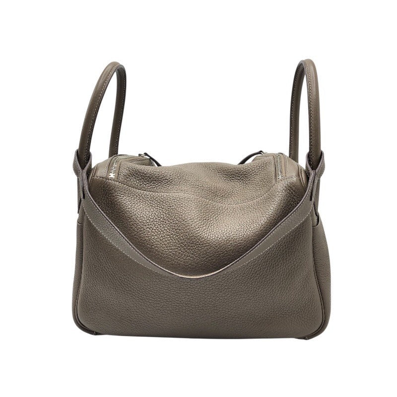 エルメス HERMES リンディ30 D刻 エトゥープ トリヨン レディース ハンドバッグ