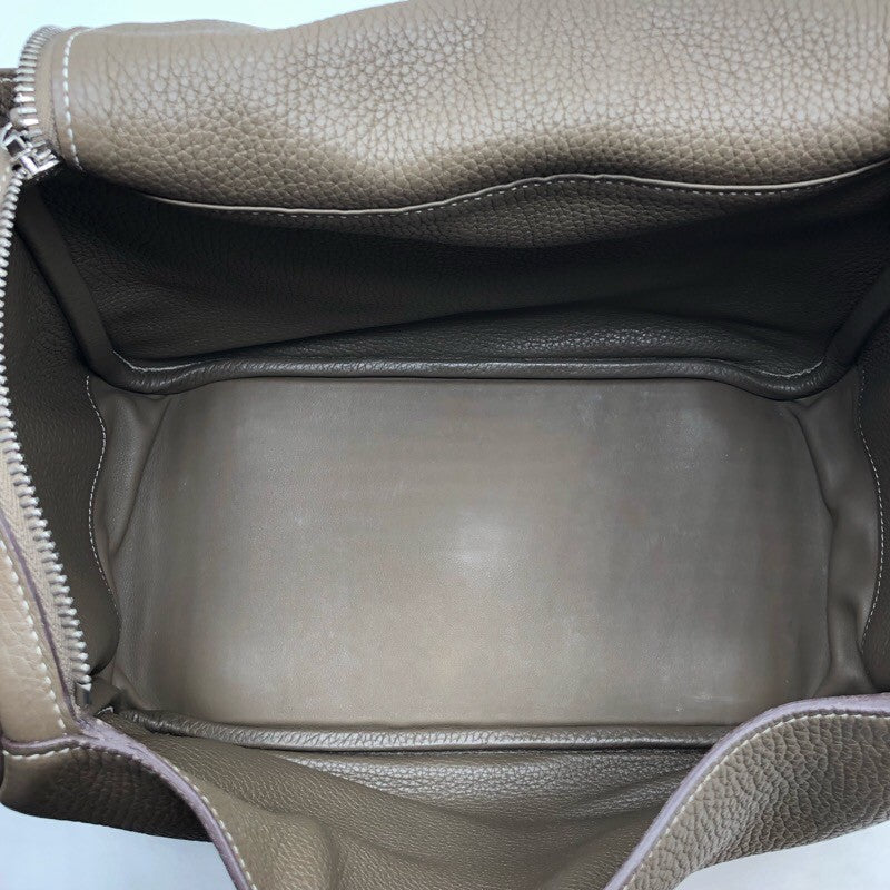 エルメス HERMES リンディ30 D刻 エトゥープ トリヨン レディース ハンドバッグ