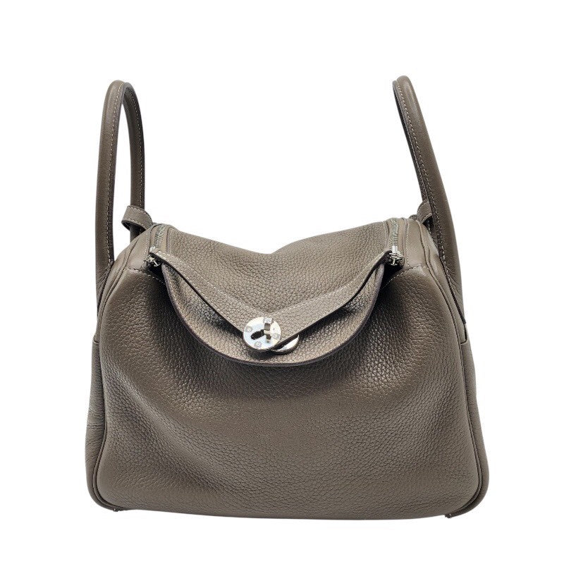 エルメス HERMES リンディ30 D刻 エトゥープ トリヨン レディース ハンドバッグ