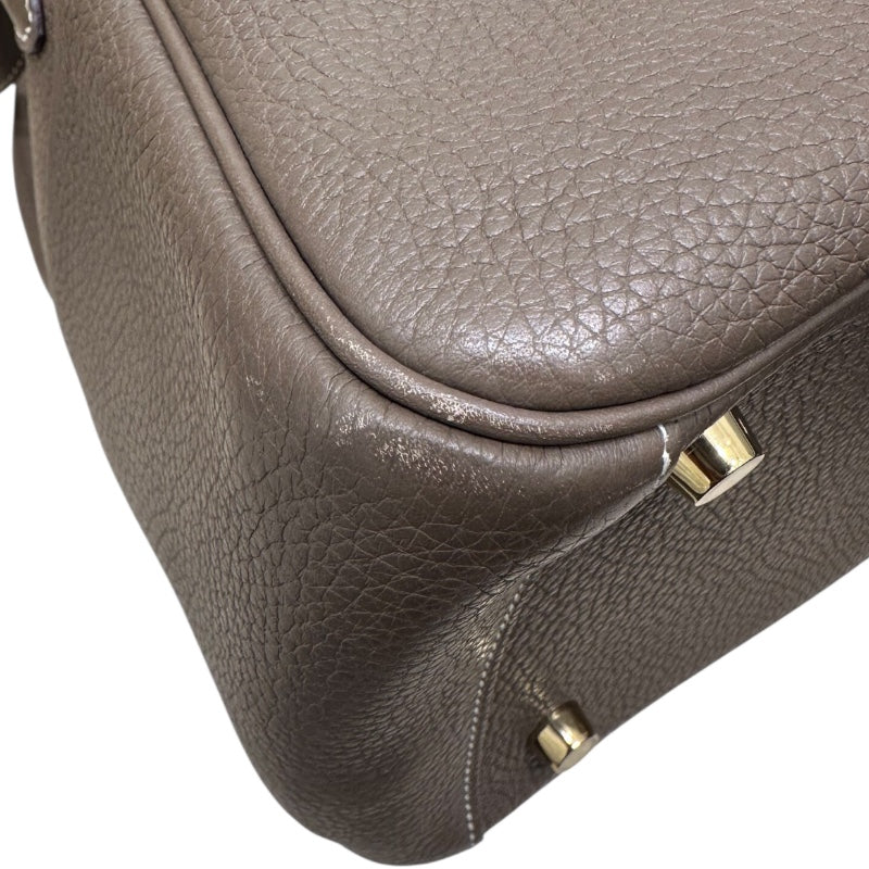 エルメス HERMES リンディ26 C刻印(2018年) エトゥープ/GD金具 トリヨン レディース ハンドバッグ