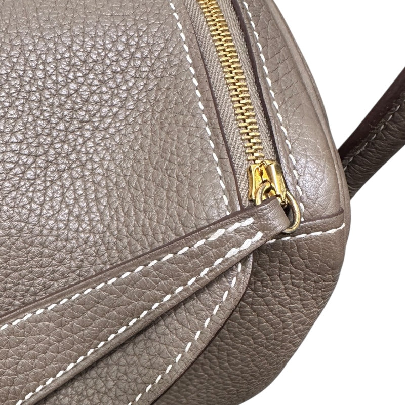 エルメス HERMES リンディ26 C刻印(2018年) エトゥープ/GD金具 トリヨン レディース ハンドバッグ