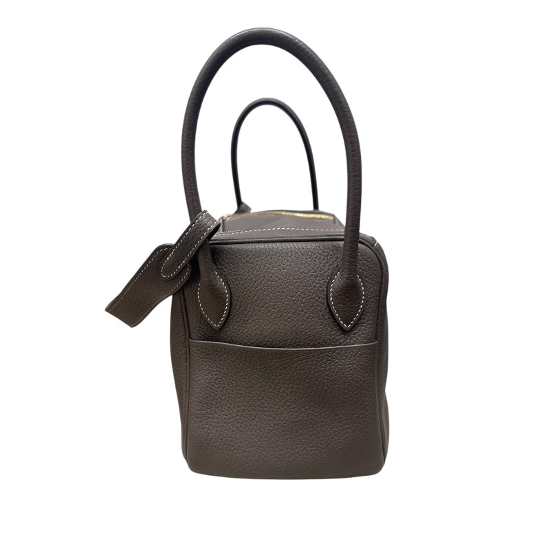 エルメス HERMES リンディ26 C刻印(2018年) エトゥープ/GD金具 トリヨン レディース ハンドバッグ