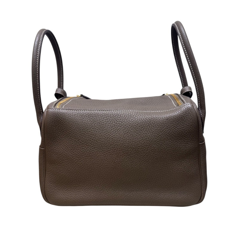 エルメス HERMES リンディ26 C刻印(2018年) エトゥープ/GD金具 トリヨン レディース ハンドバッグ