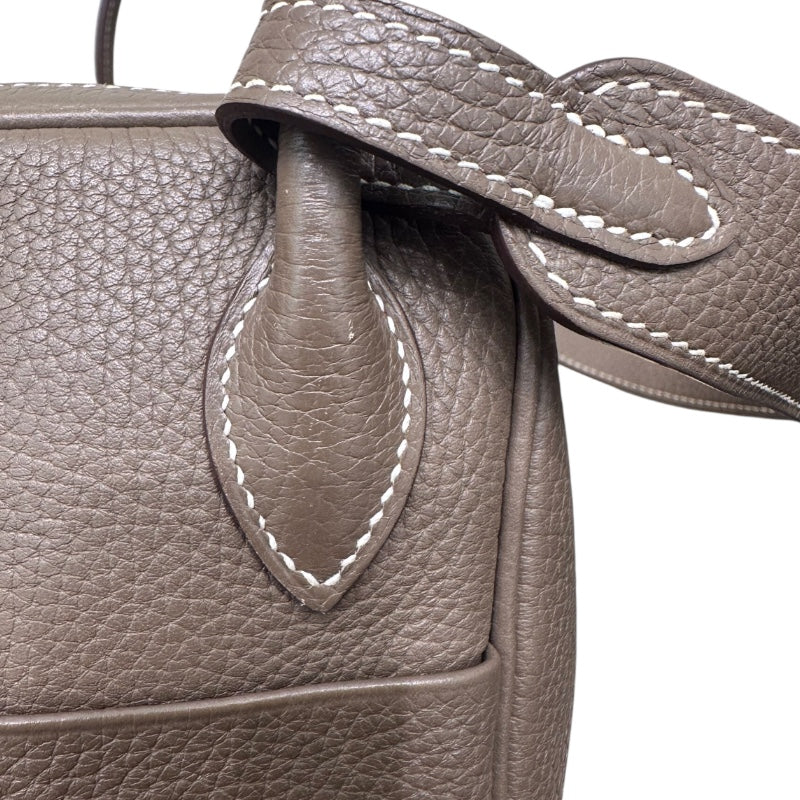 エルメス HERMES リンディ26 C刻印(2018年) エトゥープ/GD金具 トリヨン レディース ハンドバッグ