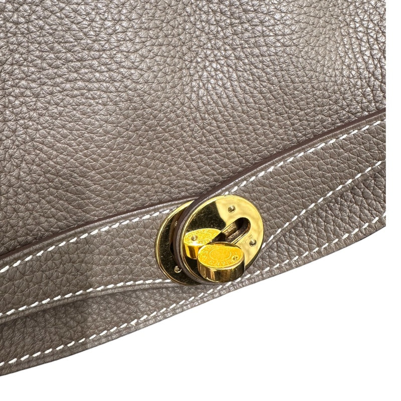 エルメス HERMES リンディ26 C刻印(2018年) エトゥープ/GD金具 トリヨン レディース ハンドバッグ