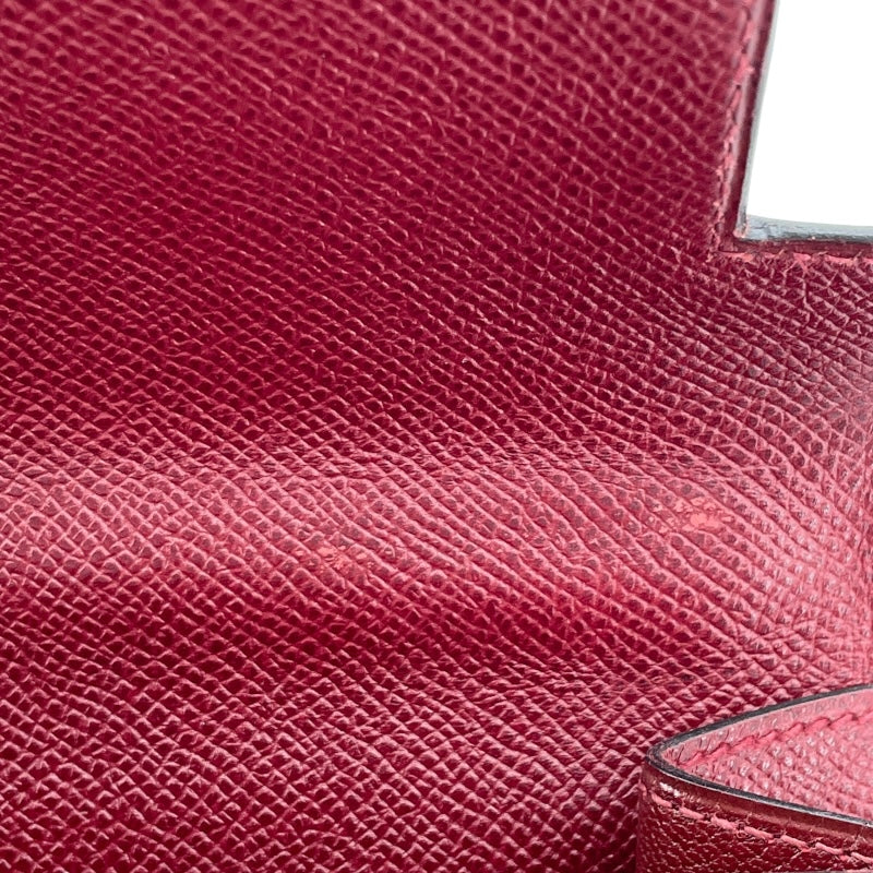 エルメス HERMES ケリー32 内縫い 〇 ルージュアッシュ GD金具 クシュベル レディース ハンドバッグ