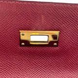 エルメス HERMES ケリー32 内縫い 〇 ルージュアッシュ GD金具 クシュベル レディース ハンドバッグ