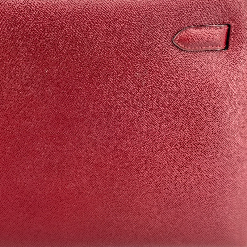 エルメス HERMES ケリー32 内縫い 〇 ルージュアッシュ GD金具 クシュベル レディース ハンドバッグ