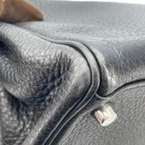エルメス HERMES ケリー28 内縫い □M刻 ブラック SV金具 トリヨン レディース ショルダーバッグ