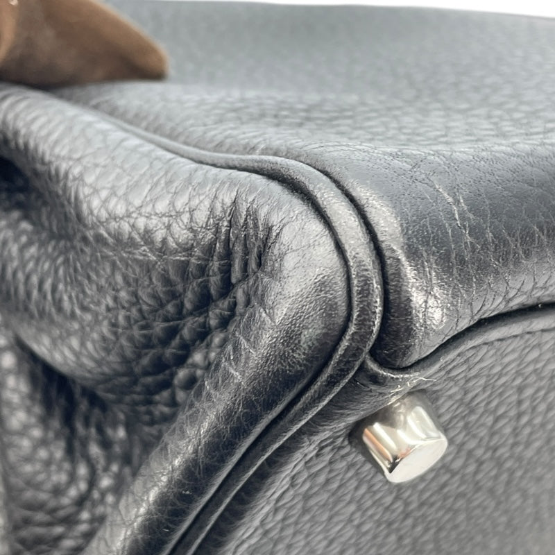 エルメス HERMES ケリー28 内縫い □M刻 ブラック SV金具 トリヨン レディース ショルダーバッグ