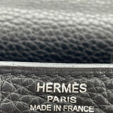 エルメス HERMES ケリー28 内縫い □M刻 ブラック SV金具 トリヨン レディース ショルダーバッグ