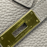 エルメス HERMES バーキン35 T刻印 グリシーヌ ゴールド金具 トリヨン レディース ハンドバッグ