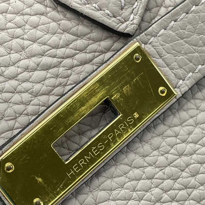 エルメス HERMES バーキン35 T刻印 グリシーヌ ゴールド金具 トリヨン レディース ハンドバッグ