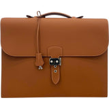 エルメス HERMES サックアデベッシュ □P刻 ゴールド SV金具 ヴォーソンブレロ メンズ ビジネスバッグ