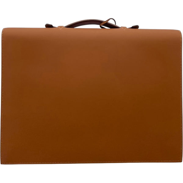 エルメス HERMES サックアデベッシュ □P刻 ゴールド SV金具 ヴォーソンブレロ メンズ ビジネスバッグ