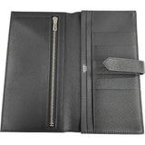 エルメス HERMES ベアンスフレ Y SN008 FF ブラック エプソン メンズ 長財布