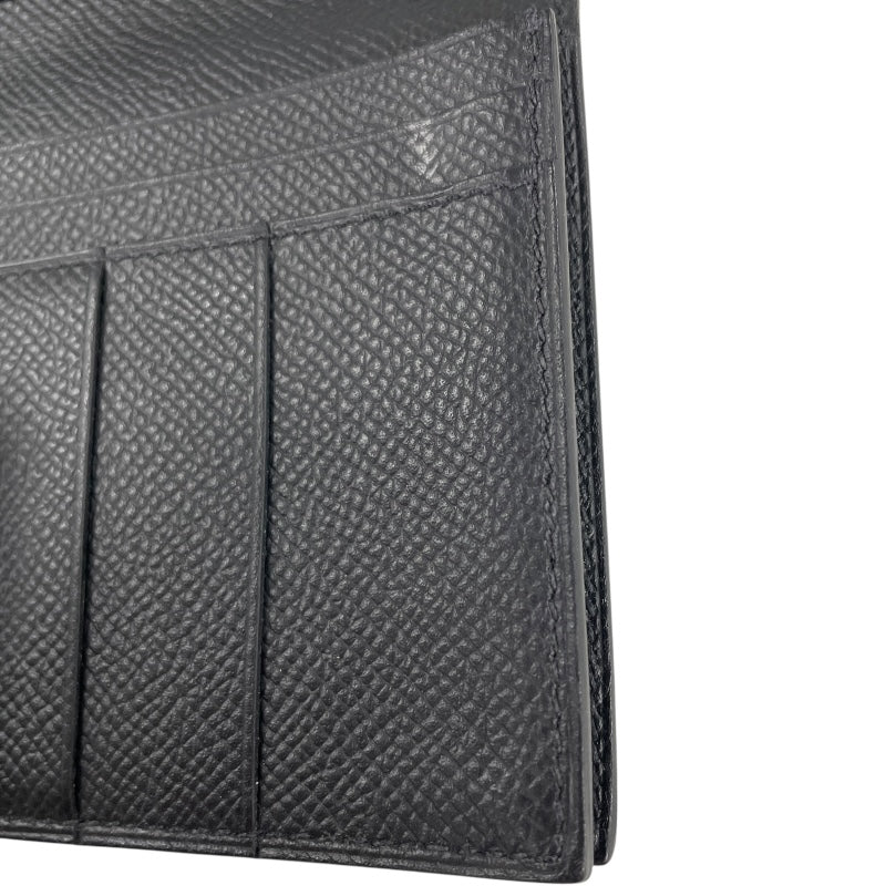 エルメス HERMES ベアンスフレ Y SN008 FF ブラック エプソン メンズ 長財布